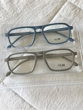 Vince Camuto Retro Aviator Reading Glasses +2.00 (2 Pairs)
